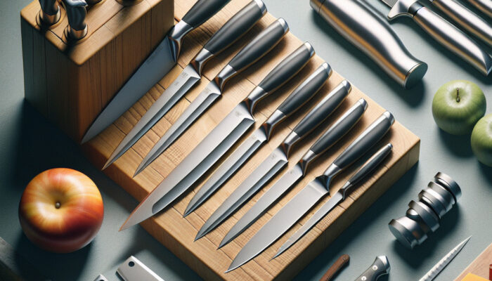 Zestawy noży kuchennych: Noże do krojenia ziół i przypraw.
